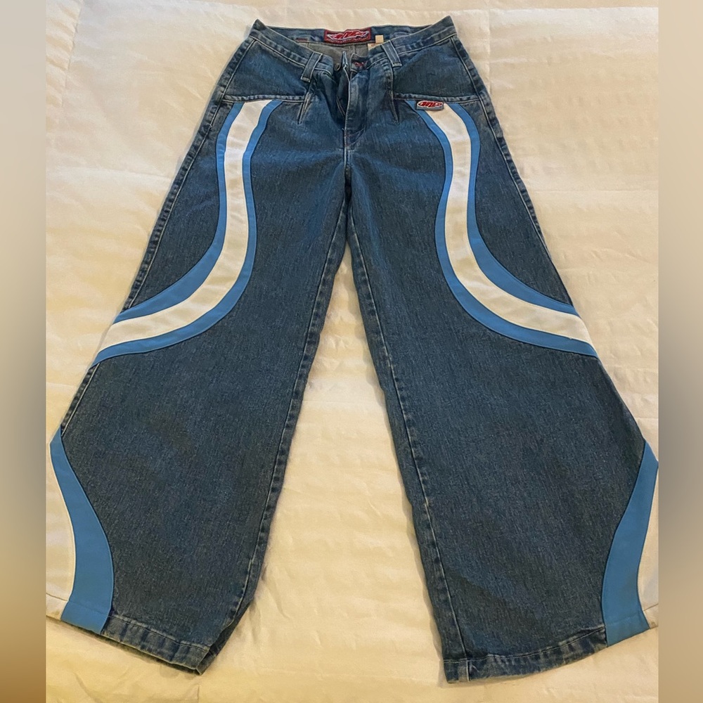 Vintage Jnco Girlie Stuff Hypnotix wide leg jeans. Rare color!